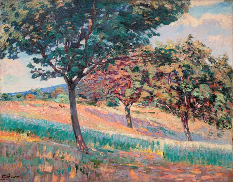 Verger à la lisiere d'un bois à Saint-Cheron — Armand Guillaumin