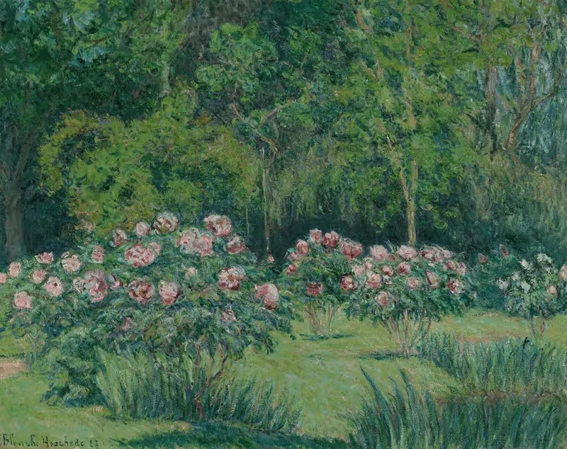 Сад в Живерни by Бланш Ошеде-Моне, 1927 — digital art print download