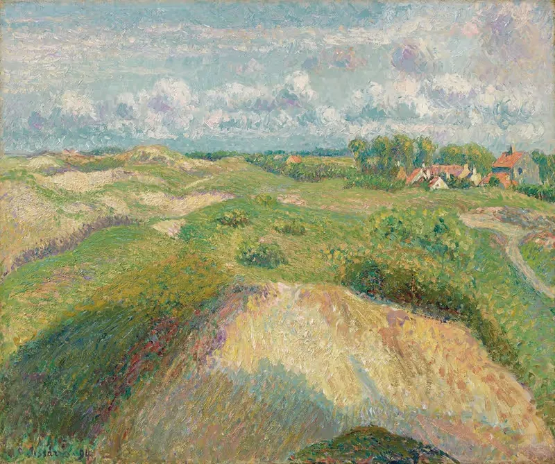 Les dunes à Knokke, effet de soleil — Camille Pissarro