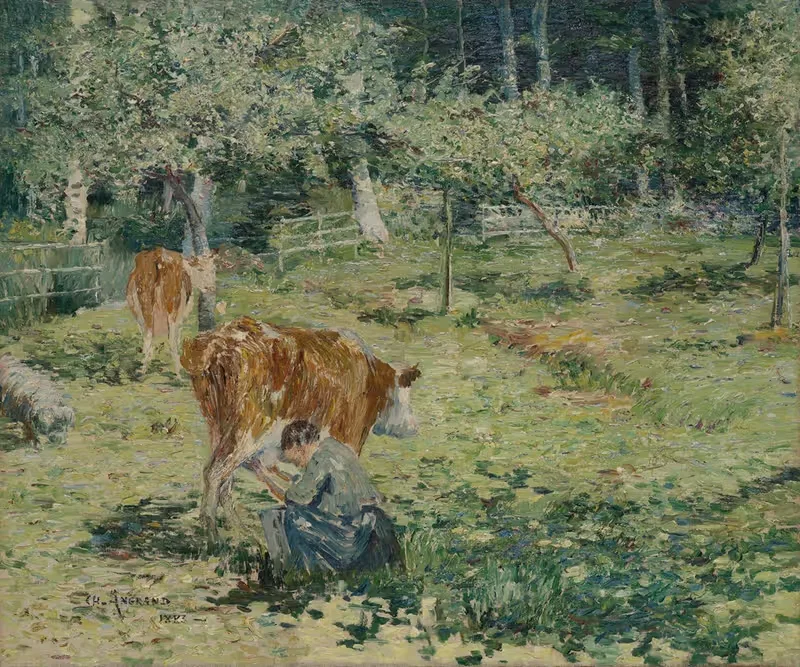 En Normandie by Charles Angrand, 1883 — digital art print download