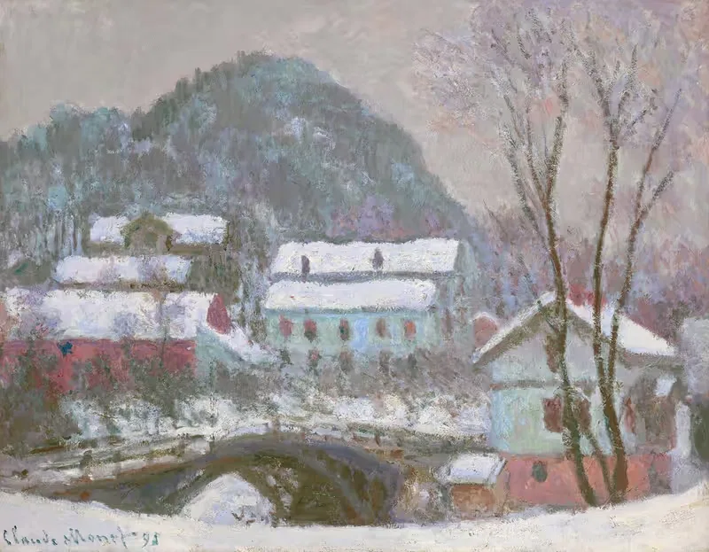 Sandviken, Norvège, effet de neige — Claude Monet