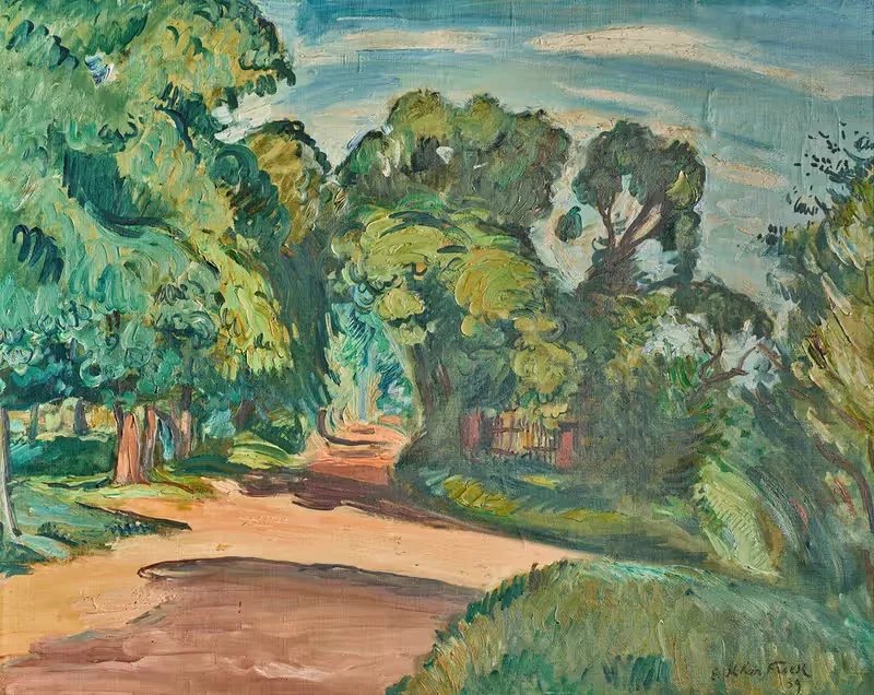 Перекресток by Эмиль Отон Фриз, 1939 — digital art print download