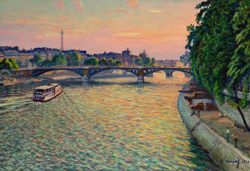 Vue de Paris by Gustave Cariot, 1936 — digital art print download