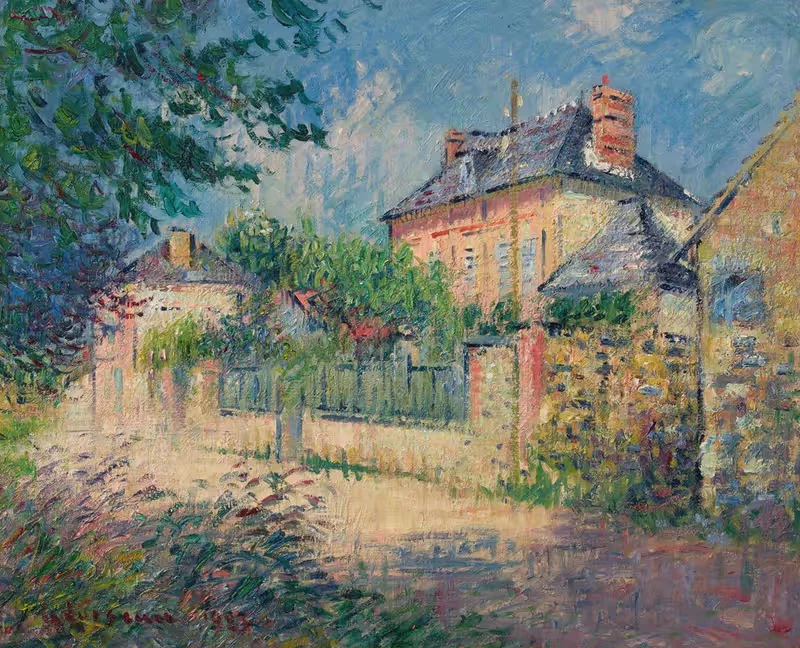 Деревенская улица by Гюстав Луазо, 1923 — digital art print download