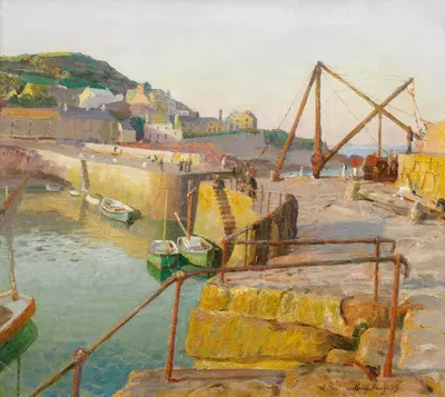 Mousehole by Harold Harvey, 1939 — digital art print download