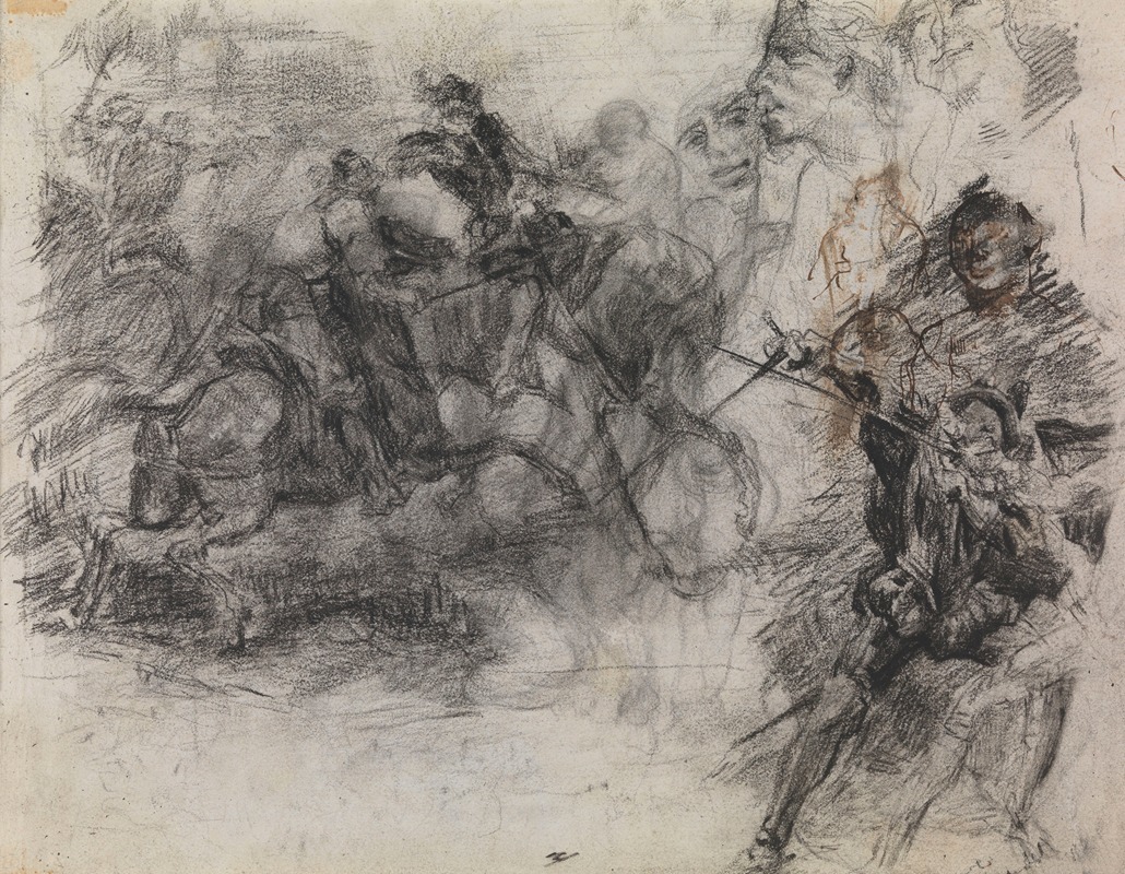 Don Quixote by James Ensor, 1877-1879 — digital art print download