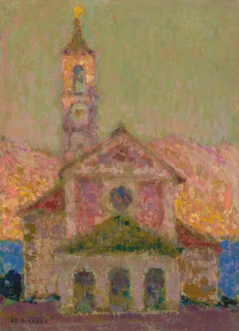 Церковь, озеро Маджоре by Анри Ле Сиданер, 1909 — digital art print download