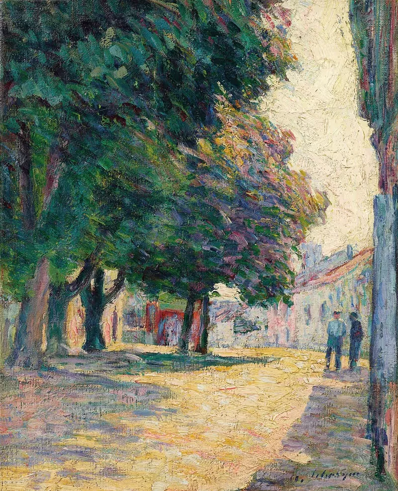 Ванс, солнечная площадь by Анри Лебаск, 1906-1907 — digital art print download