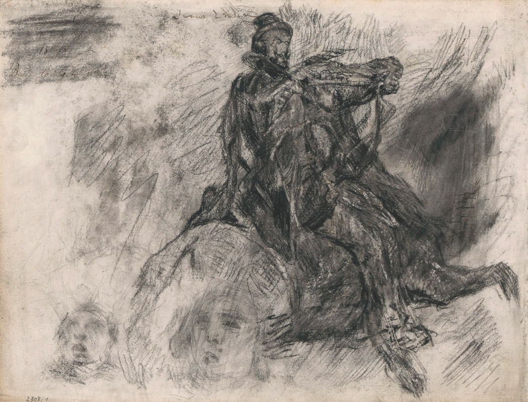 Don Quixote by James Ensor, 1877-1879 — digital art print download