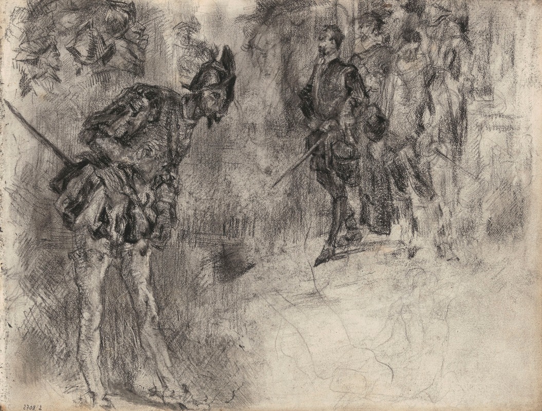 Don Quixote by James Ensor, 1880 — digital art print download