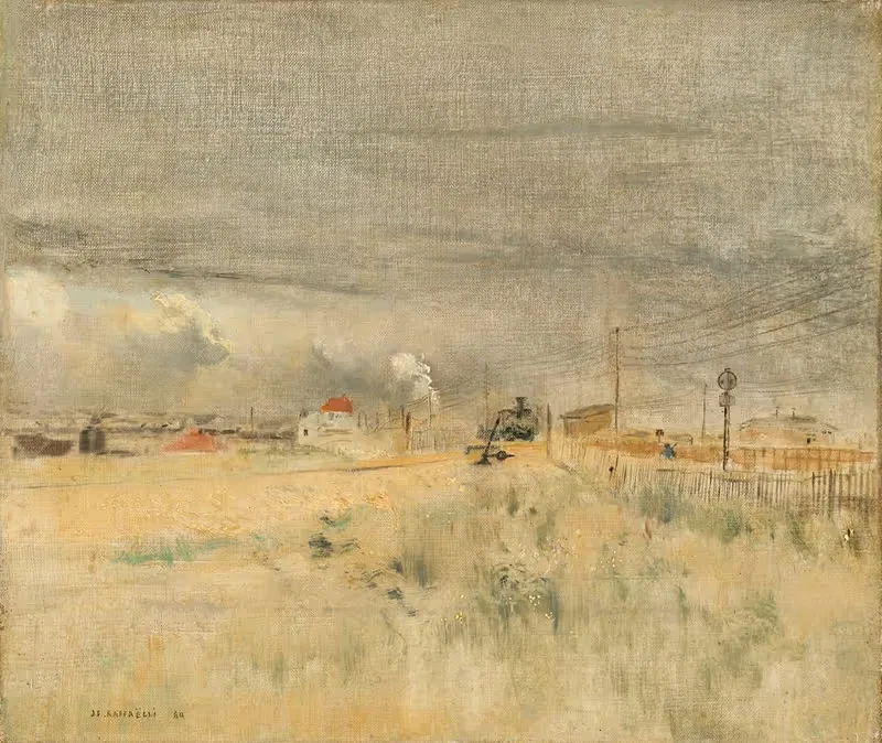 Locomotive en manœuvre — Jean François Raffaëlli