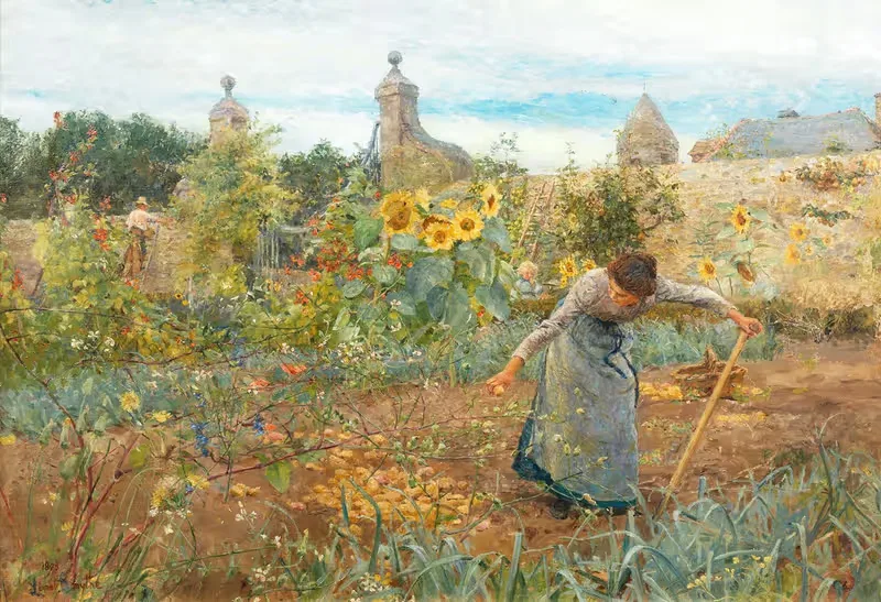 Сад, Шато Онваль by Лионель Перси Смит, 1898 — digital art print download