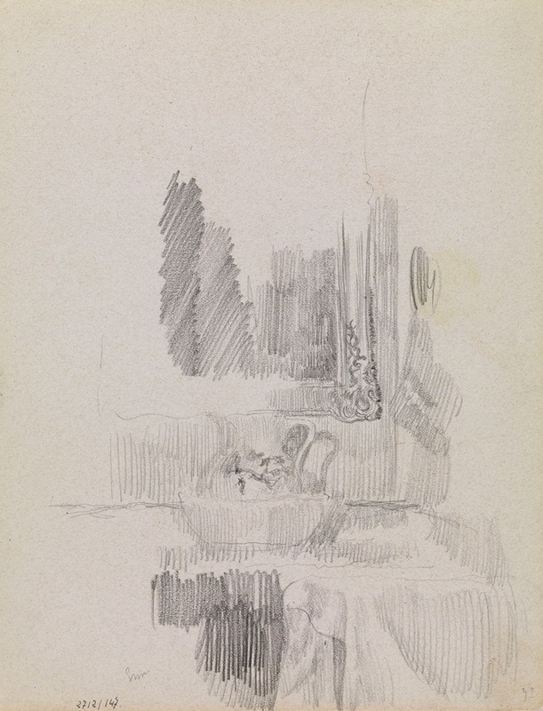 Dressing Table with Washstand and Mirror by James Ensor — digital art print download