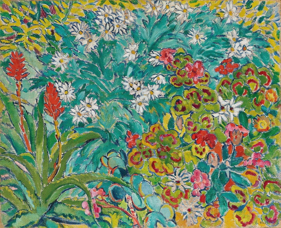 Parterre de fleurs by Луи Вальтат, 1906 — digital art print download