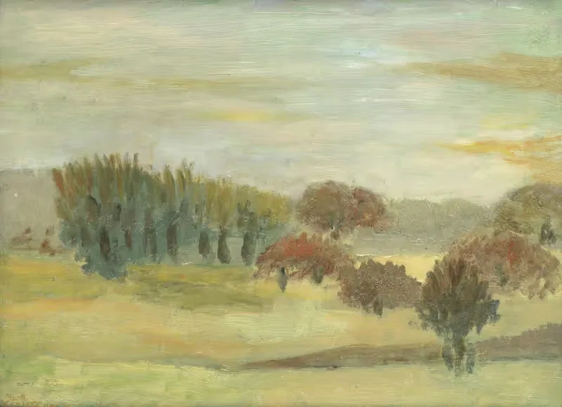 Trees at Banchory Sanatorium, Scotland — Mark Gertler