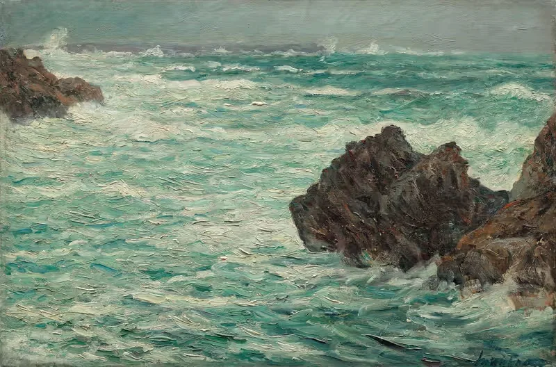 Grosse mer à Donant, Belle-Île-en-Mer — Maxime Maufra
