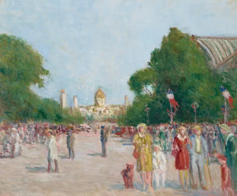 L'avenue Winston-Churchill, Paris — Maximilien Luce
