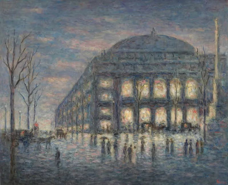 Paris, la place du Théâtre du Châtelet — Maximilien Luce