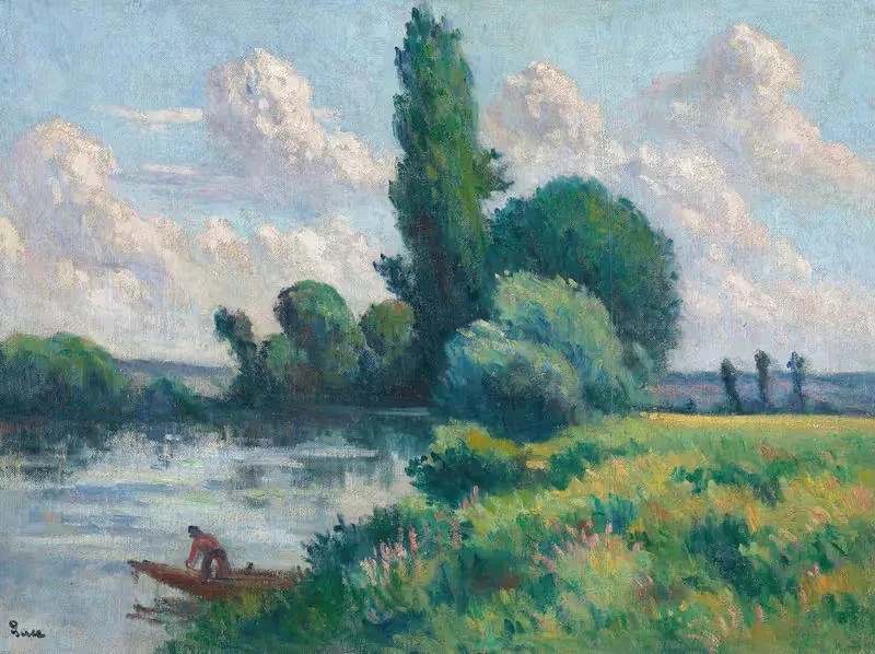 Rolleboise, Le petit bras de Seine — Maximilien Luce