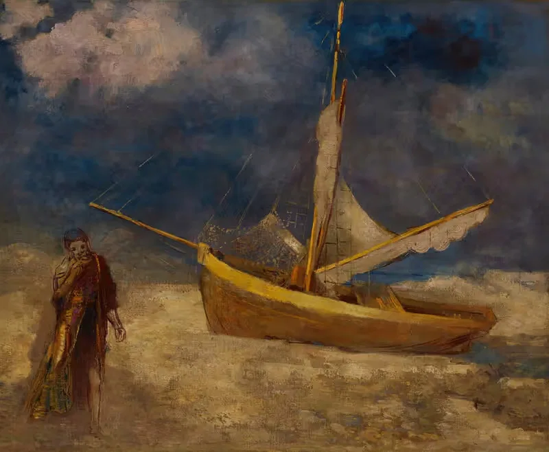 Le pêcheur aliéné by Odilon Redon — digital art print download