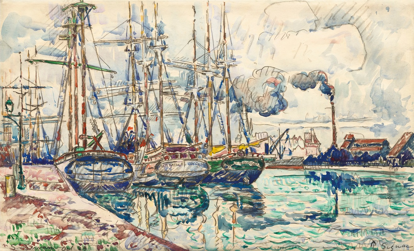 Сен-Серван by Поль Синьяк, 1929 — digital art print download