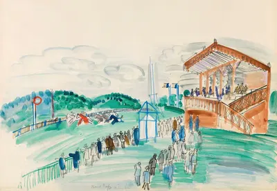 Le départ à Saint-Cloud by Raoul Dufy — digital art print download