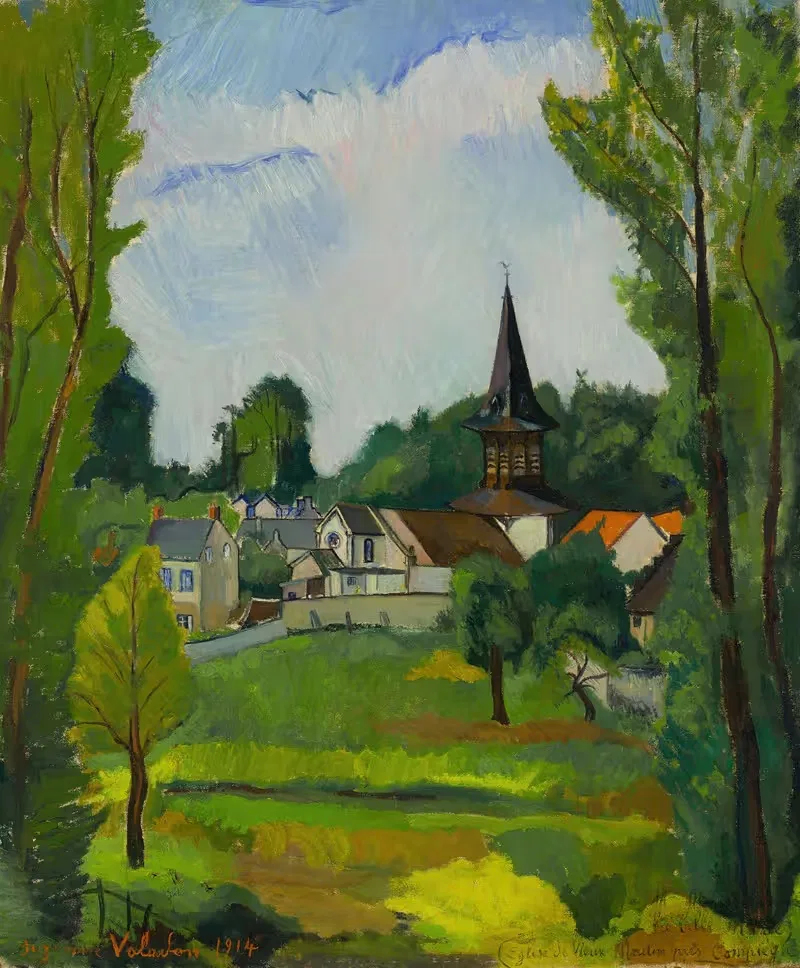 Eglise de vieux moulin près Compiègne (Oise) — Suzanne Valadon