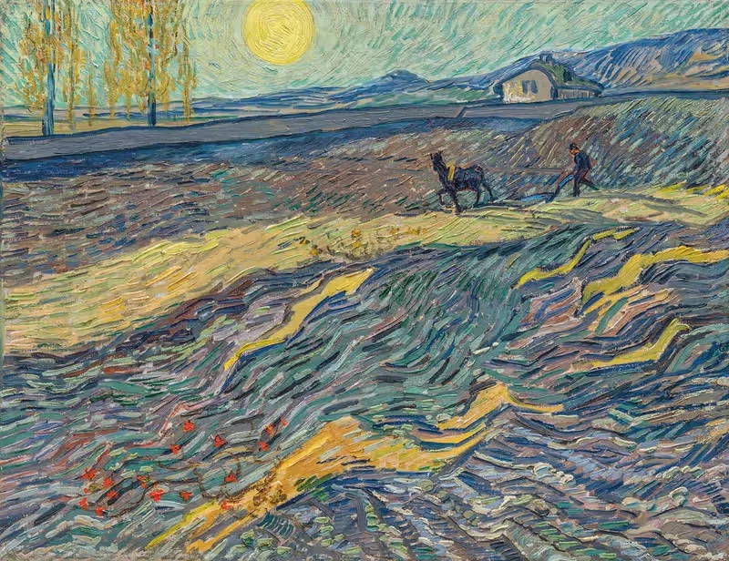 Земледелец на поле by Винсент ван Гог, 1889 — digital art print download