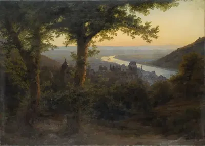 Замок Гейдельберг by Карл Даль, 1838 — digital art print download