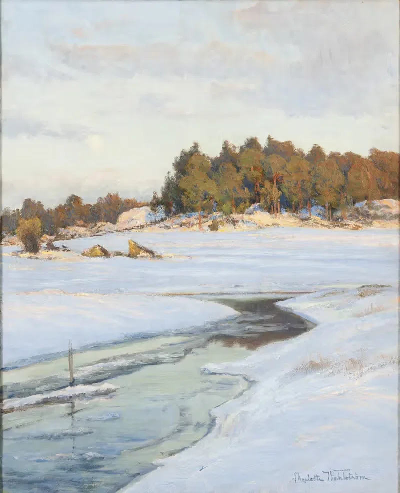 An Evening in March by Charlotte Wahlström, 1906 — digital art print download