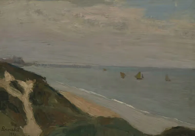 Морской пейзаж by Констант Пермеки, 1913 — digital art print download