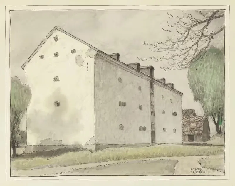 Gripsholm by Ferdinand Boberg, 1915-1924 — digital art print download