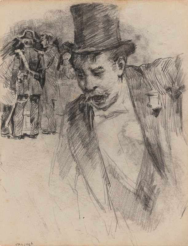 Gentleman in Top Hat by Джеймс Энсор — digital art print download