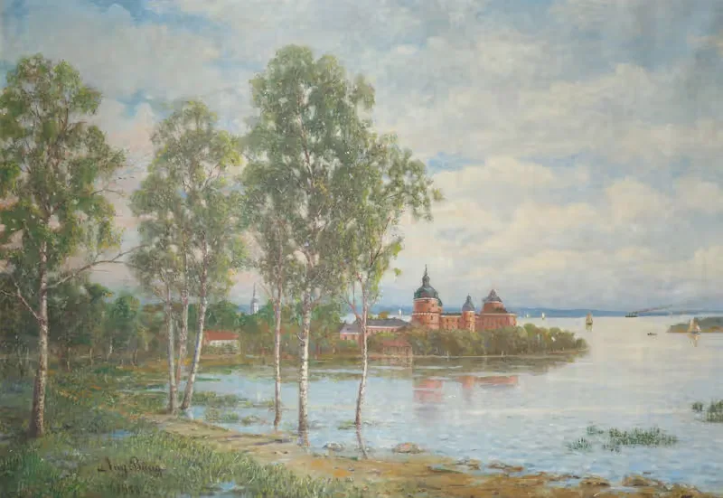 Gripsholm by Johan August Bång, 1911 — digital art print download