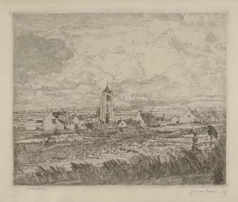 Grand view of Mariakerke — James Ensor