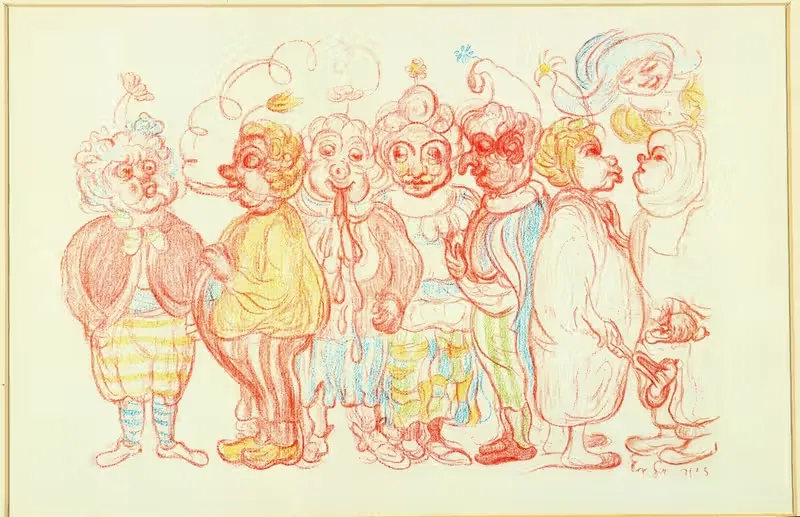 Гримасет, Крако-Цигарет by Джеймс Энсор, 1929 — digital art print download