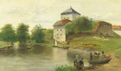 Нюкёпингсхус by Улоф Хермин, 1870 — digital art print download