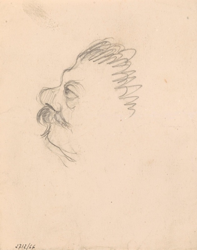 Head of a Man in Profile — James Ensor