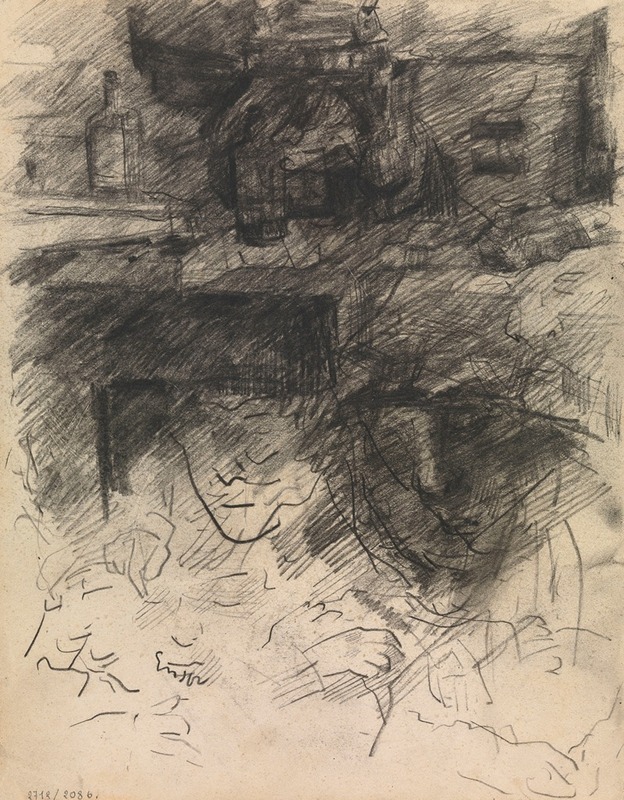 Heads and Still Life with Bottles — James Ensor