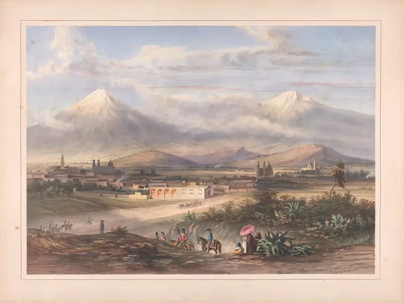 Виды Эгертон в Мексике пл.03 by Даниэль Томас Эгертон, 1840 — digital art print download