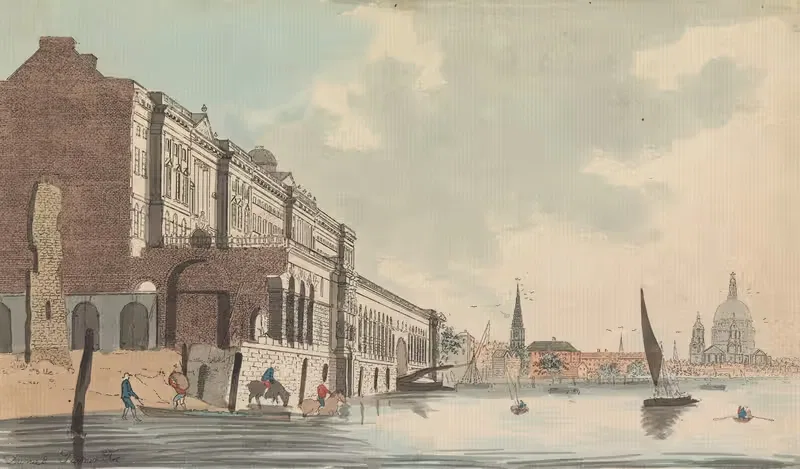 Somerset House and the Adelphi from the River — Daniel Turner