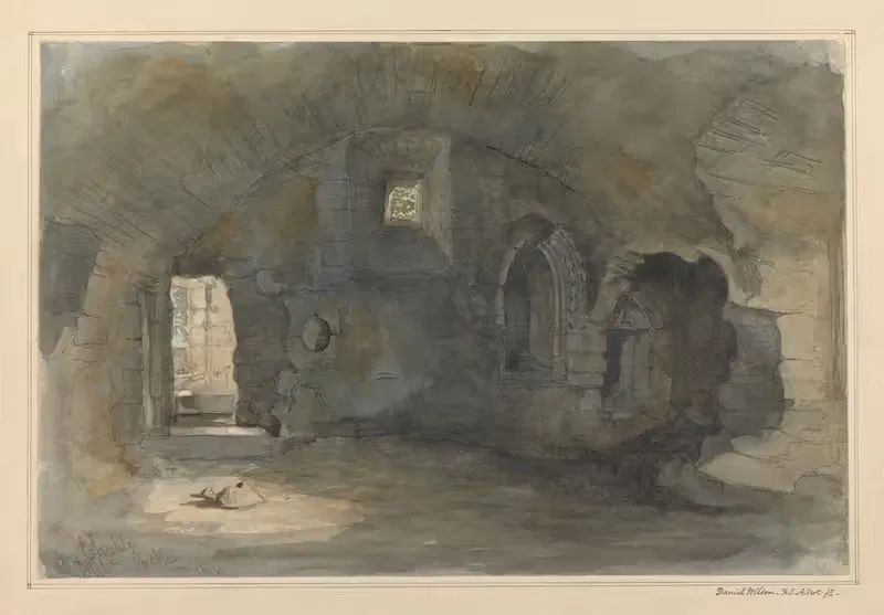 The Chapel, Dirleton Castle, Scotland by Daniel Wilson, 1846 — digital art print download