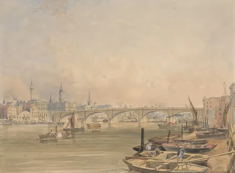 A View of London Bridge — Edmund Walker