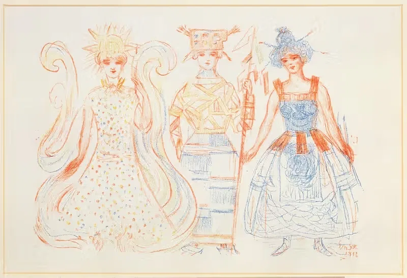 Люминизм – кубизм – гравюра by Джеймс Энсор, 1929 — digital art print download