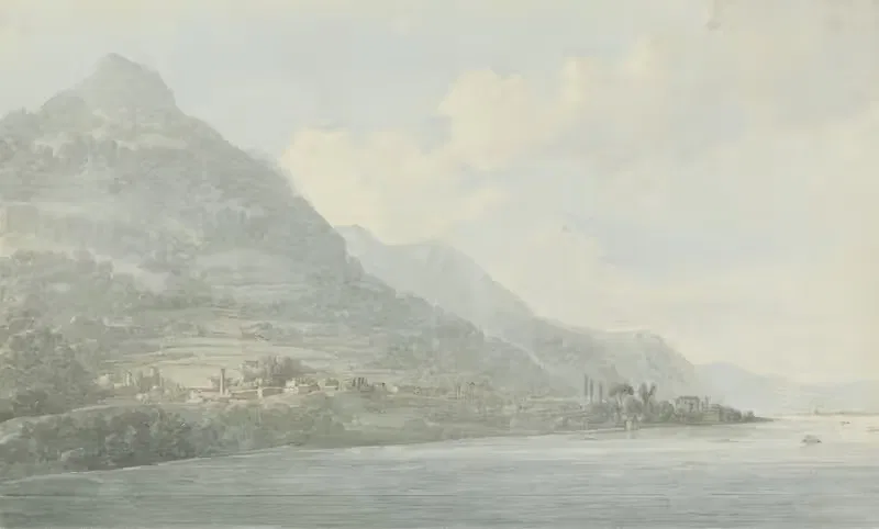 View on the Lake, Como by John Webber, 1787 — digital art print download