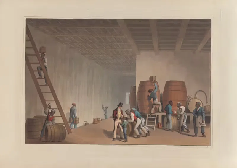 Интерьер винокурни by Уильям А. В. Кларк, 1823 — digital art print download