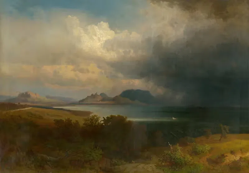 Шторм над озером Балатон by Александр Бродский, 1851 — digital art print download