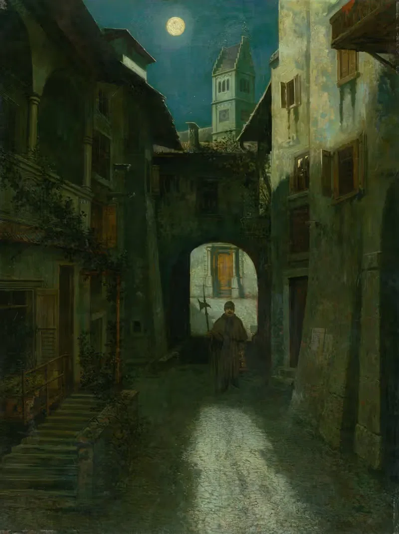 Night Watch in the Old Town — Eduard Majsch