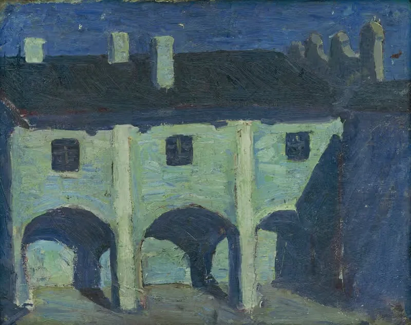 Nádvorie strážskeho kaštieľa — Frida Konstantin