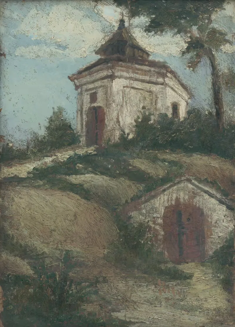 Новозамковая калвария by Гейза Куккан, 1908 — digital art print download